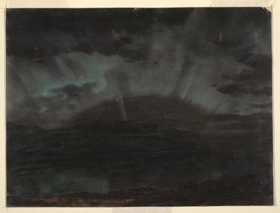 Aurora Borealis, Mt. Desert Island, from Bar Harbor, Maine, September 1860 by Frederic Edwin Church